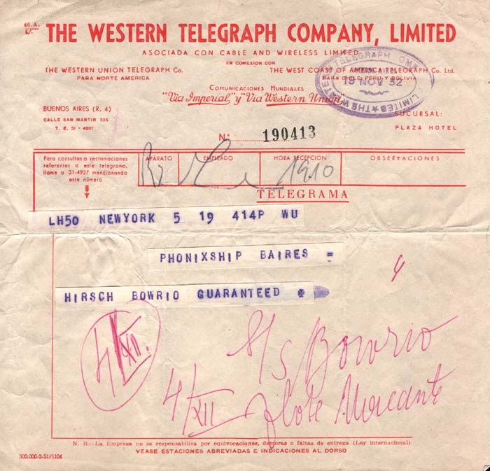 Western Telegram, 19 November 1952 - front