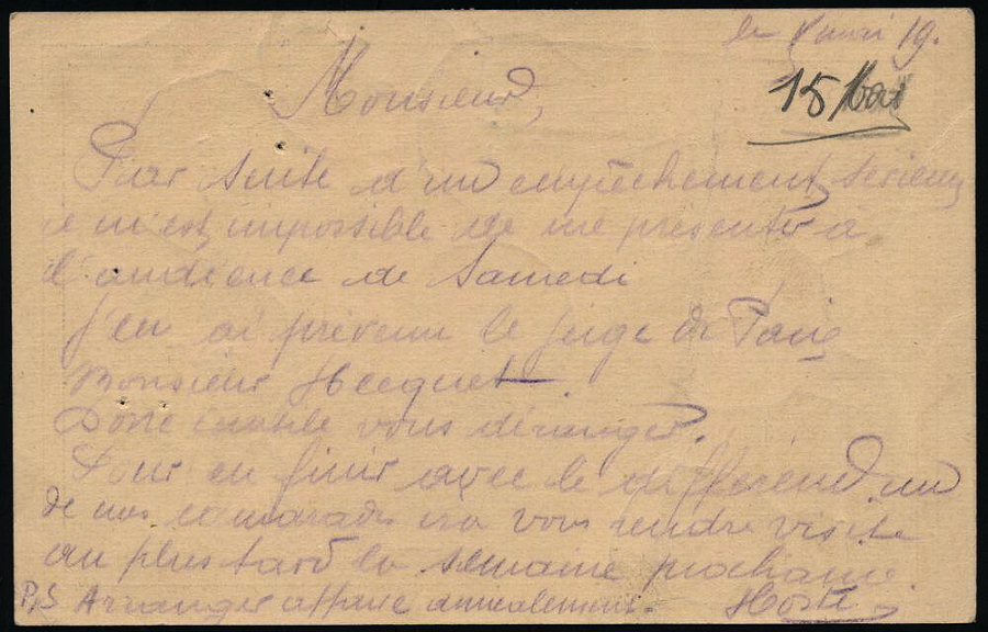 Card - 1919 - side b