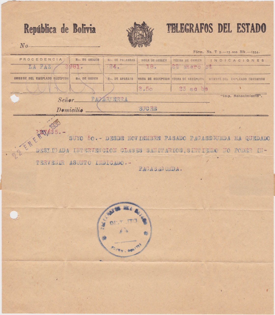 T5 - 1934 printing of 15000