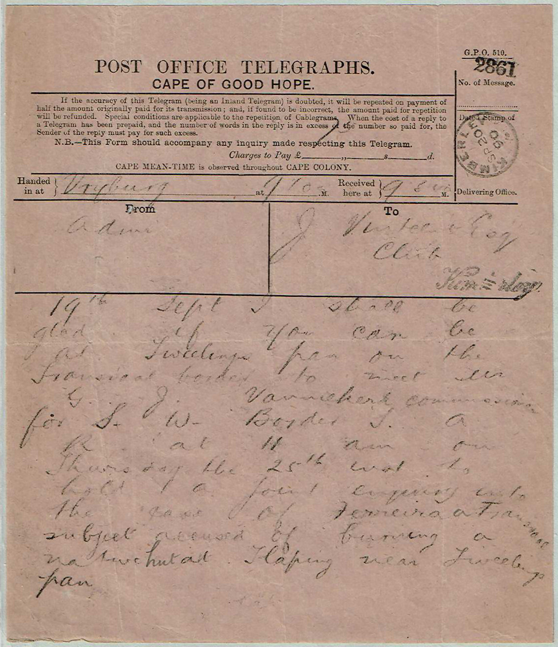 COGH 1890 form 510