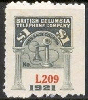 British Columbia-1921 $1