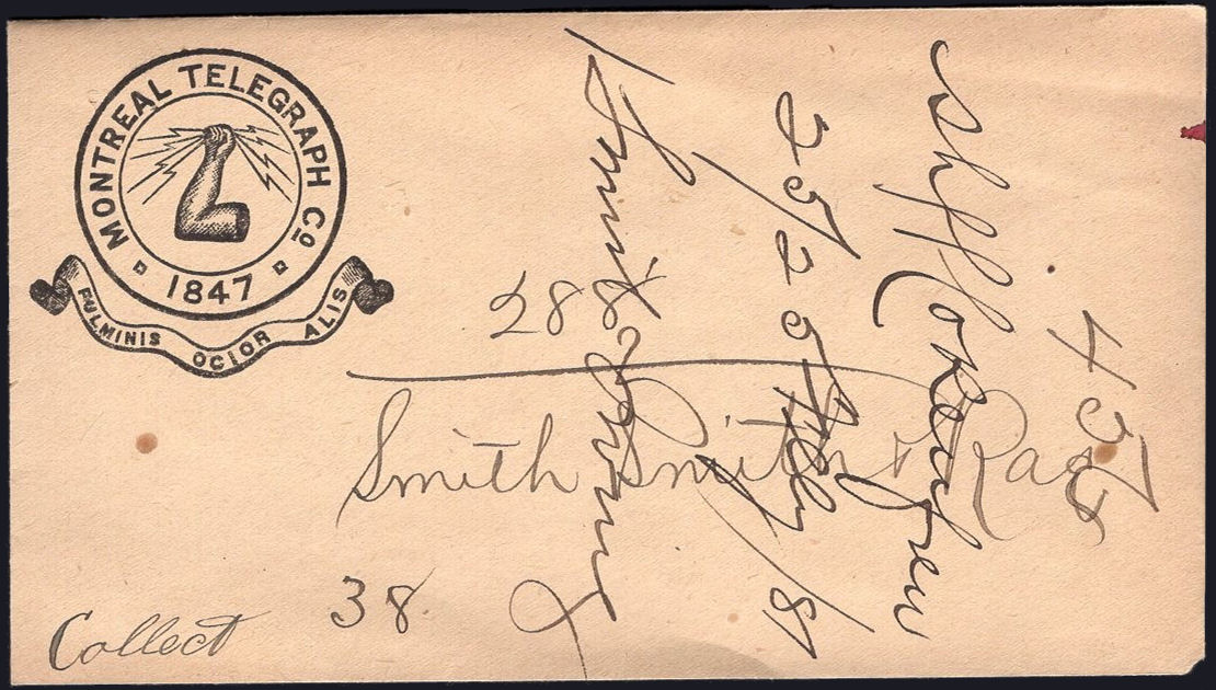 Envelope of 25 February 1881