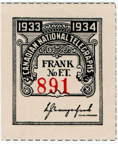 Canadian National 1933/4