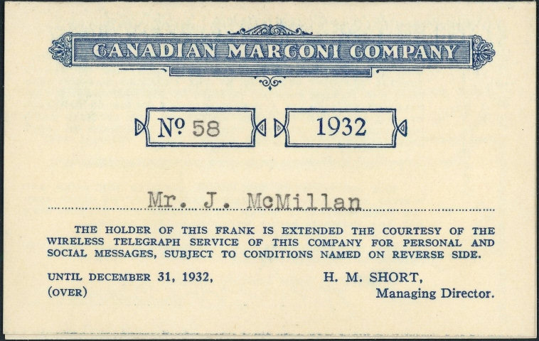 Canadian Marconi - front