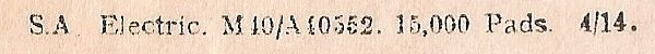 T27 Form - 1914 detail