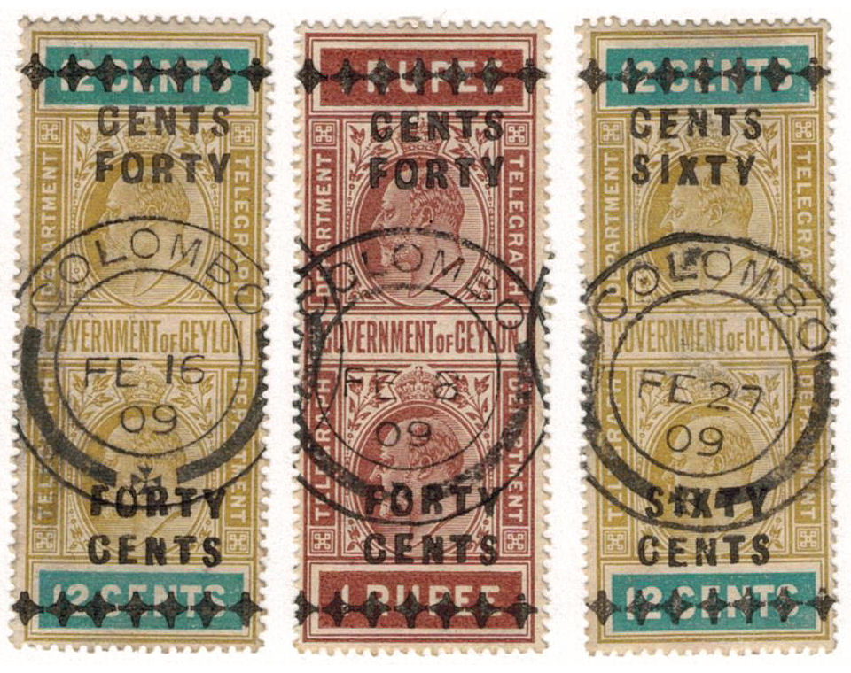 1909 forged overprints - 1