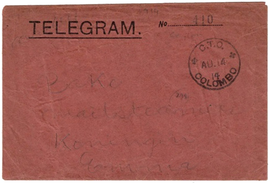 Envelope Colombo 1914