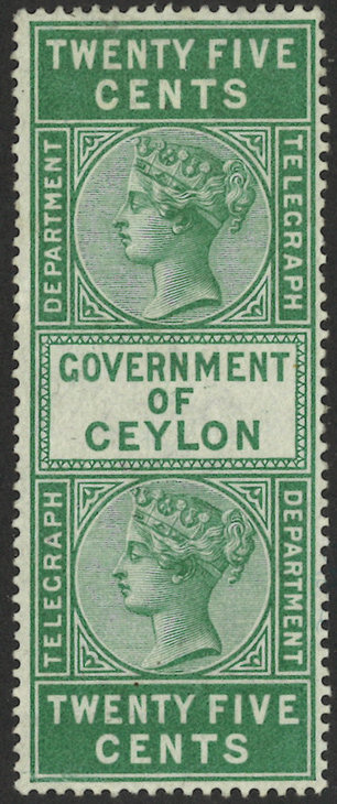 Ceylon-25c Type 11 mint