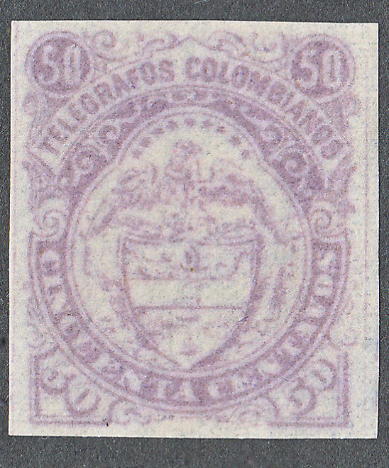 Colombia 50c type I, violet