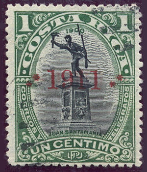 1c overprinted 1911