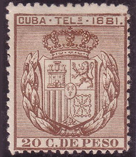 Cuba 1881 20c - b