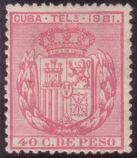 Cuba 1881 40c - b