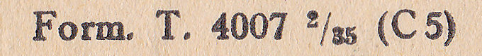 State Telegram used 21/10/1936 - imprint