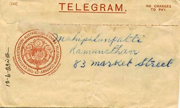 Envelope, 1923 ?