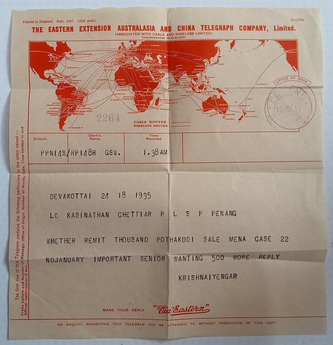 Eastern Ext envelope 1941 - front