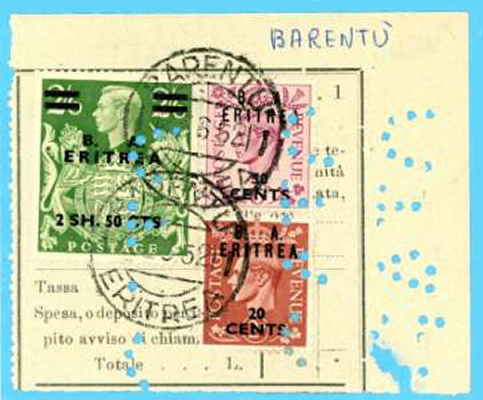 Barentu Receipt 23-6-1952