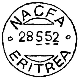 Nacfa cancel 12-7-1952