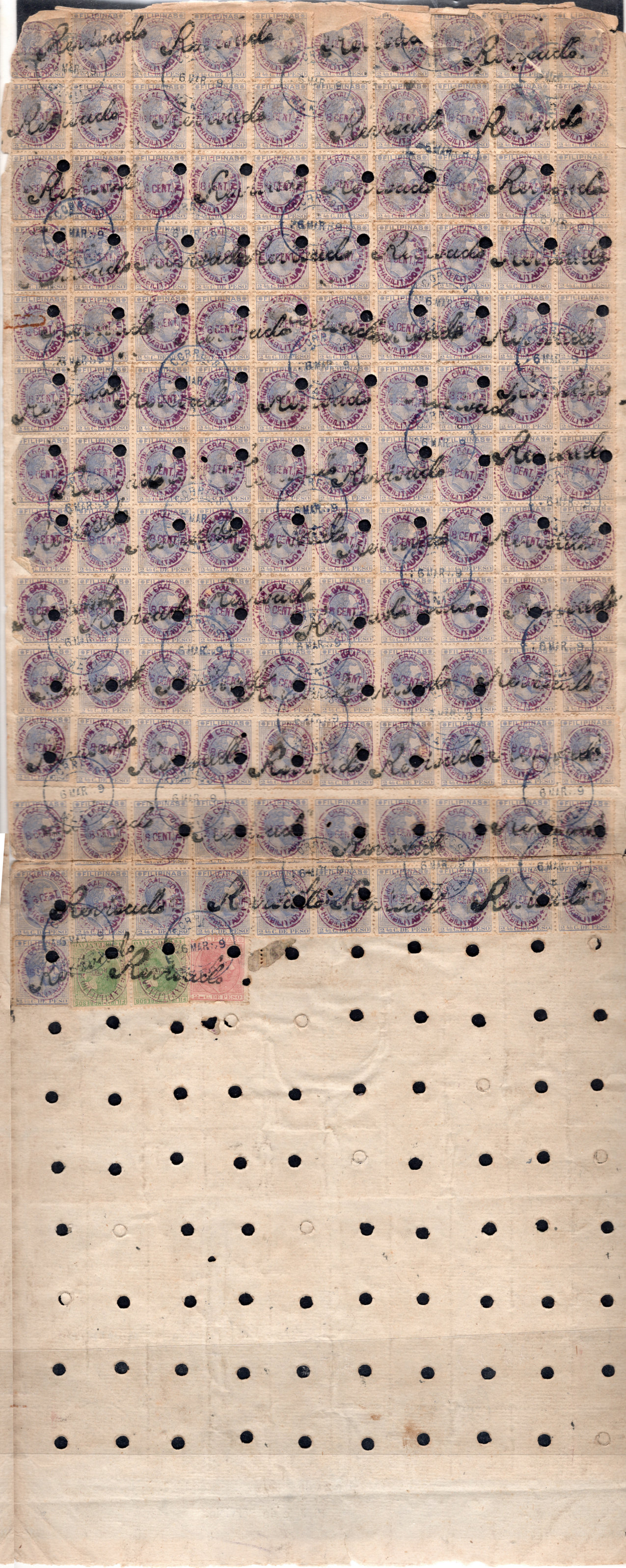 1889 Receipt - Front