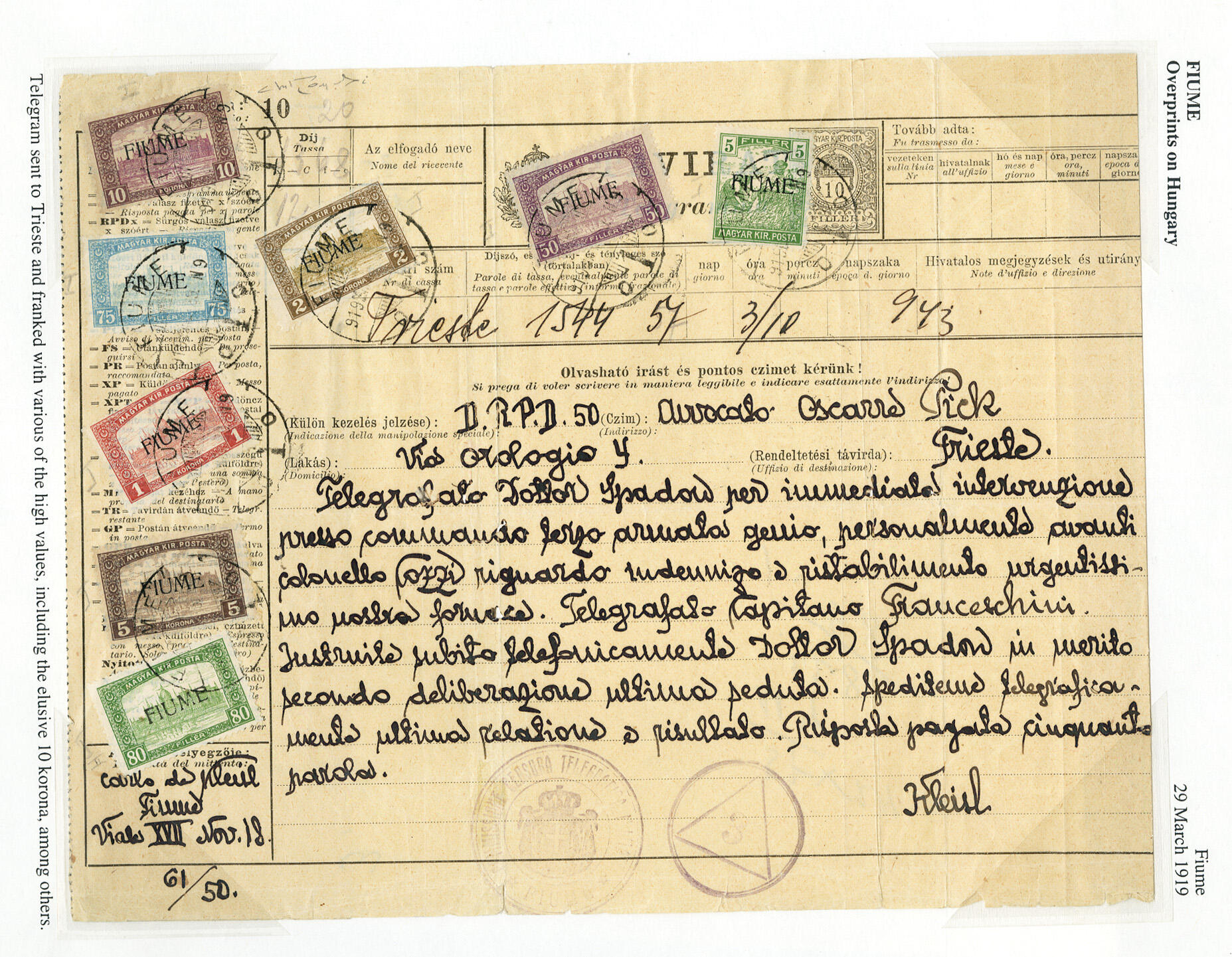 Szolnok Telegram-1919