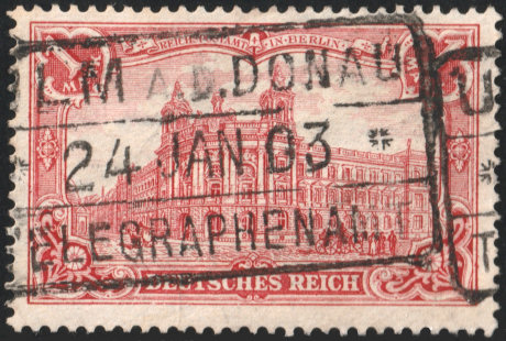 Punched German stamps
