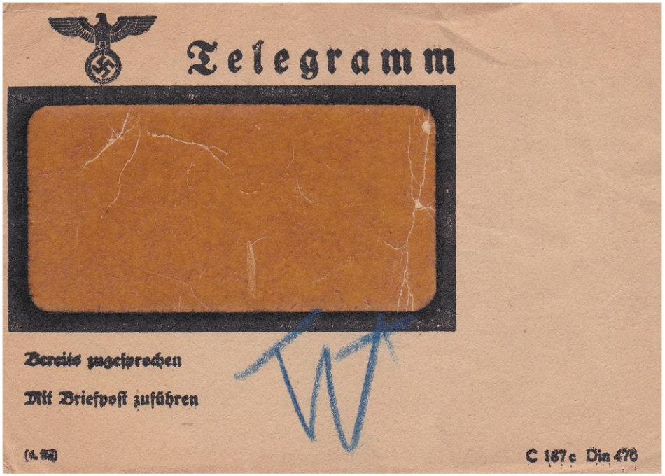 Germany Envelope - 476 black - front