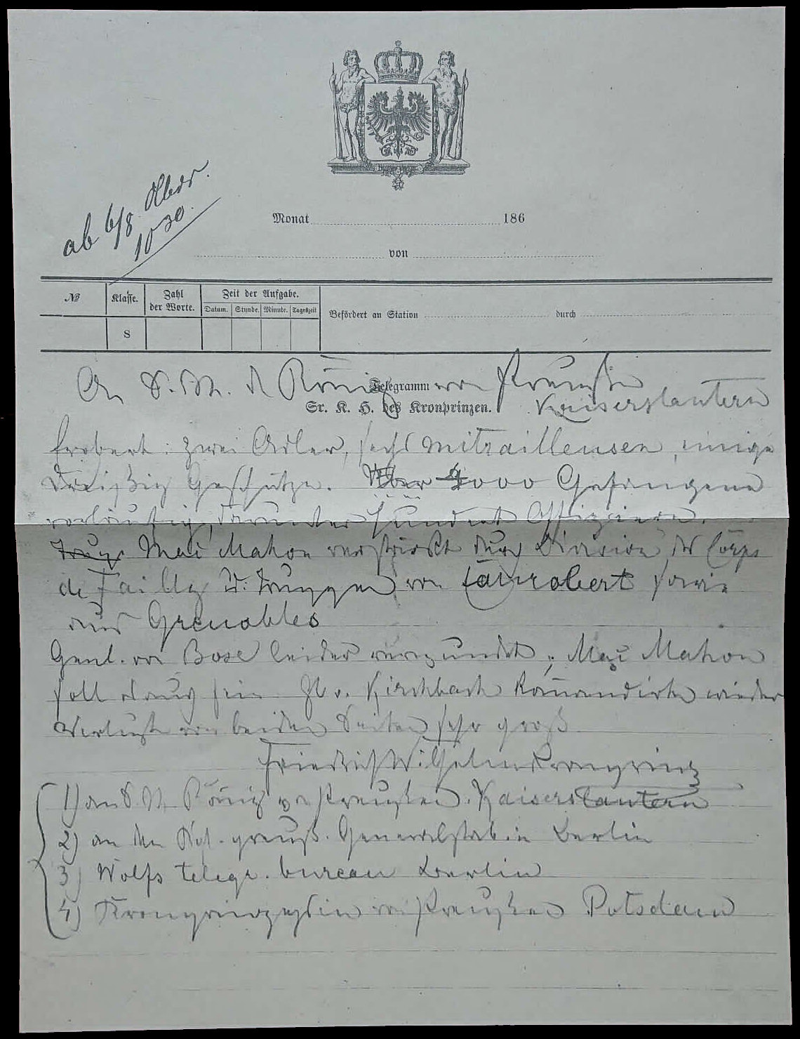 Friedrich Wilhelm 1870