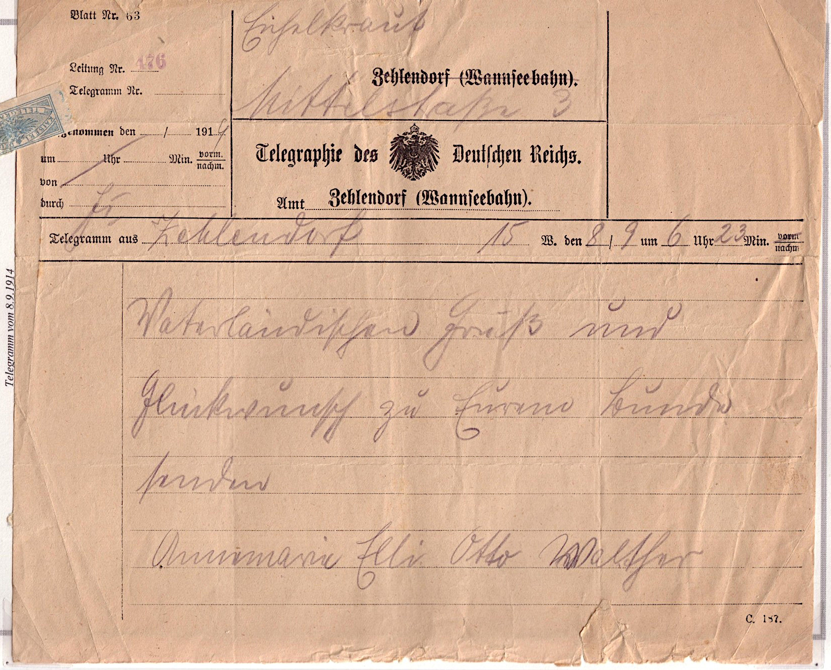 1914 form C. 187