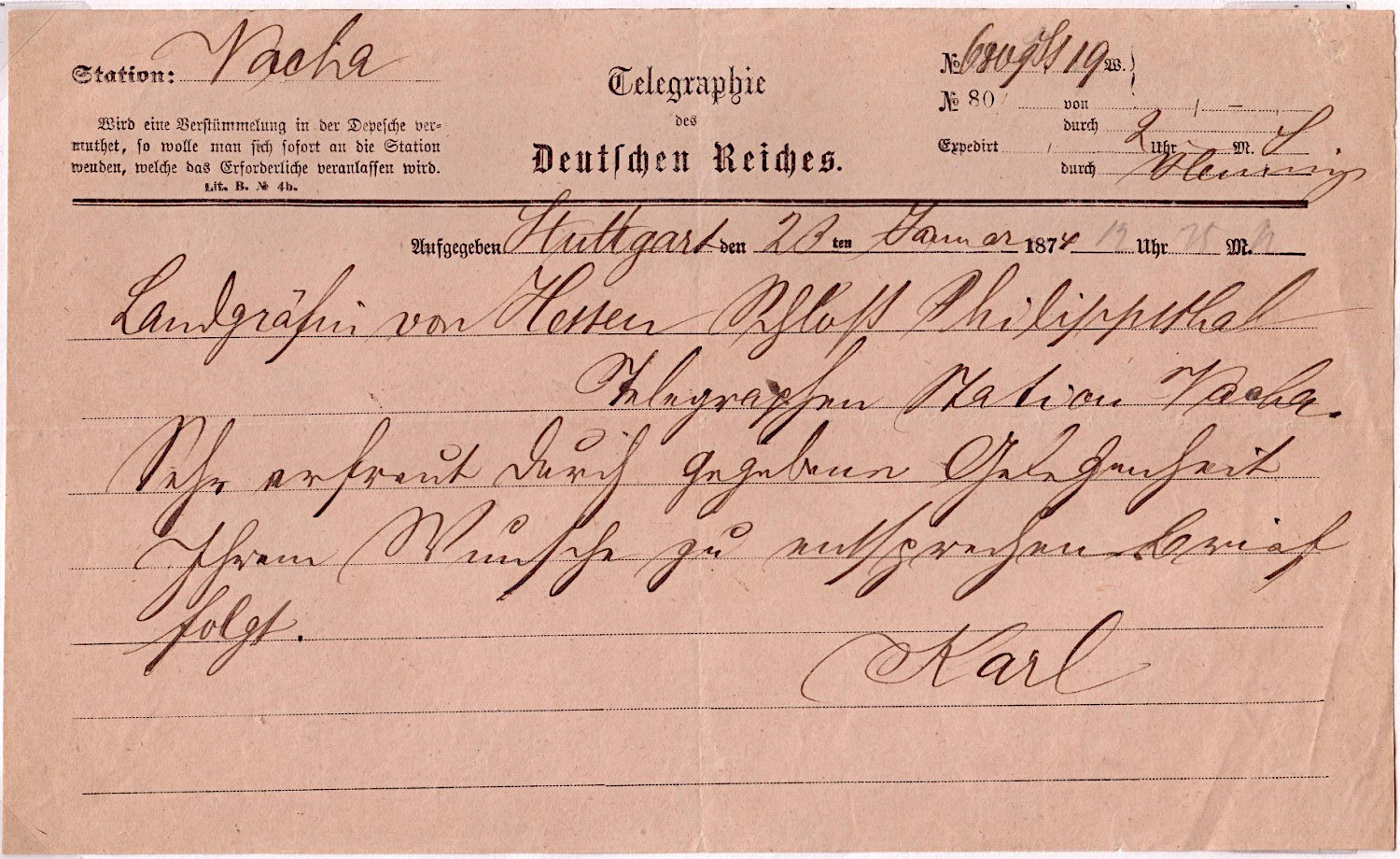 Germany 4b of 1874