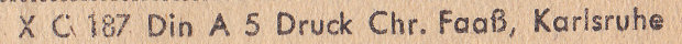 1946 ? Karlsruhe form C. 187 - detail 2