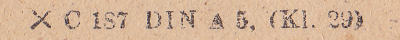 February 1946 form C. 187 - detail 2