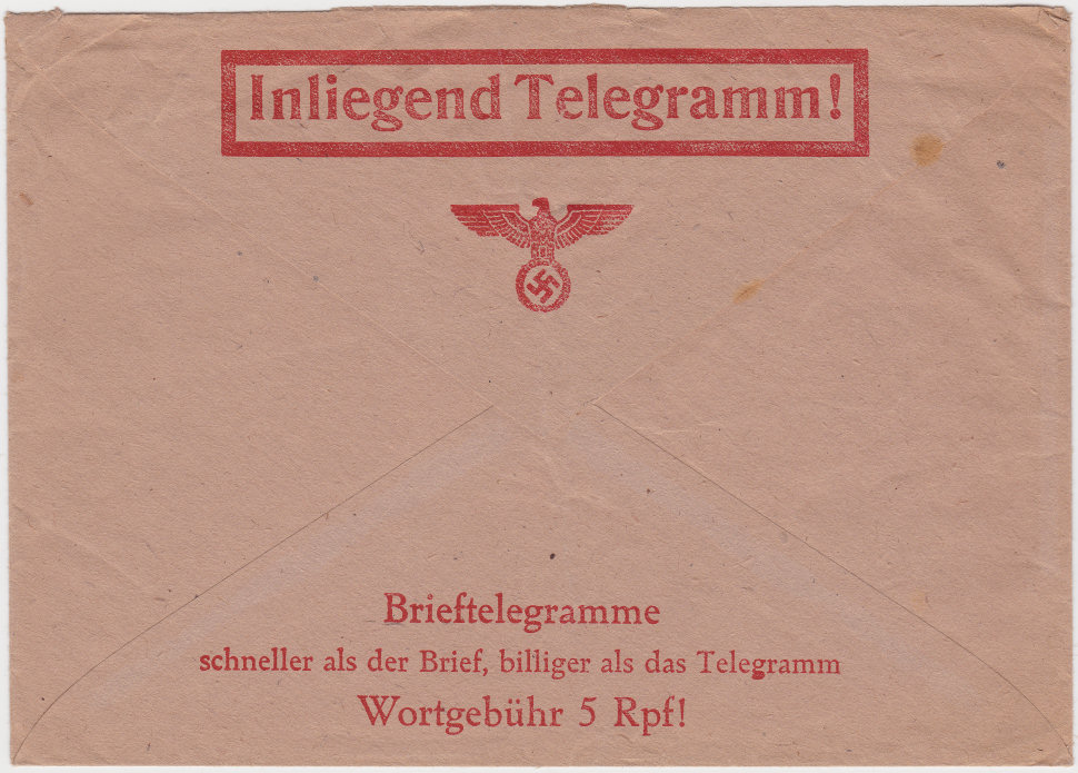 Germany Envelope - 6-11-42 - back