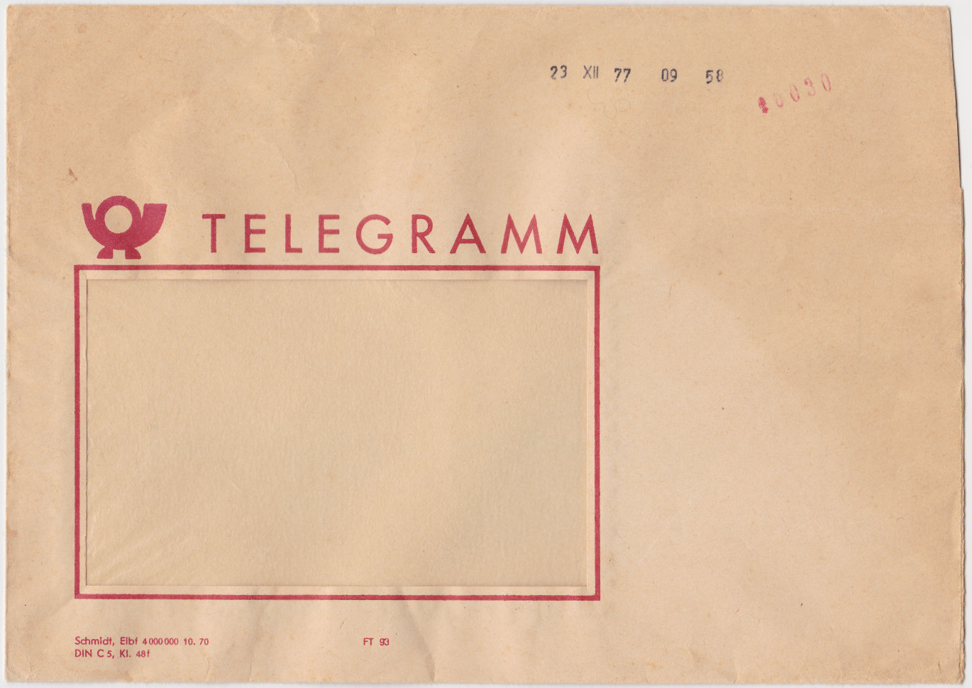 Germany Envelope - October 1970