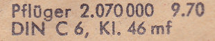 Envelope - September 1970 - detail 1