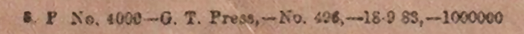 NFN R, Rangoon 1885 - imprint