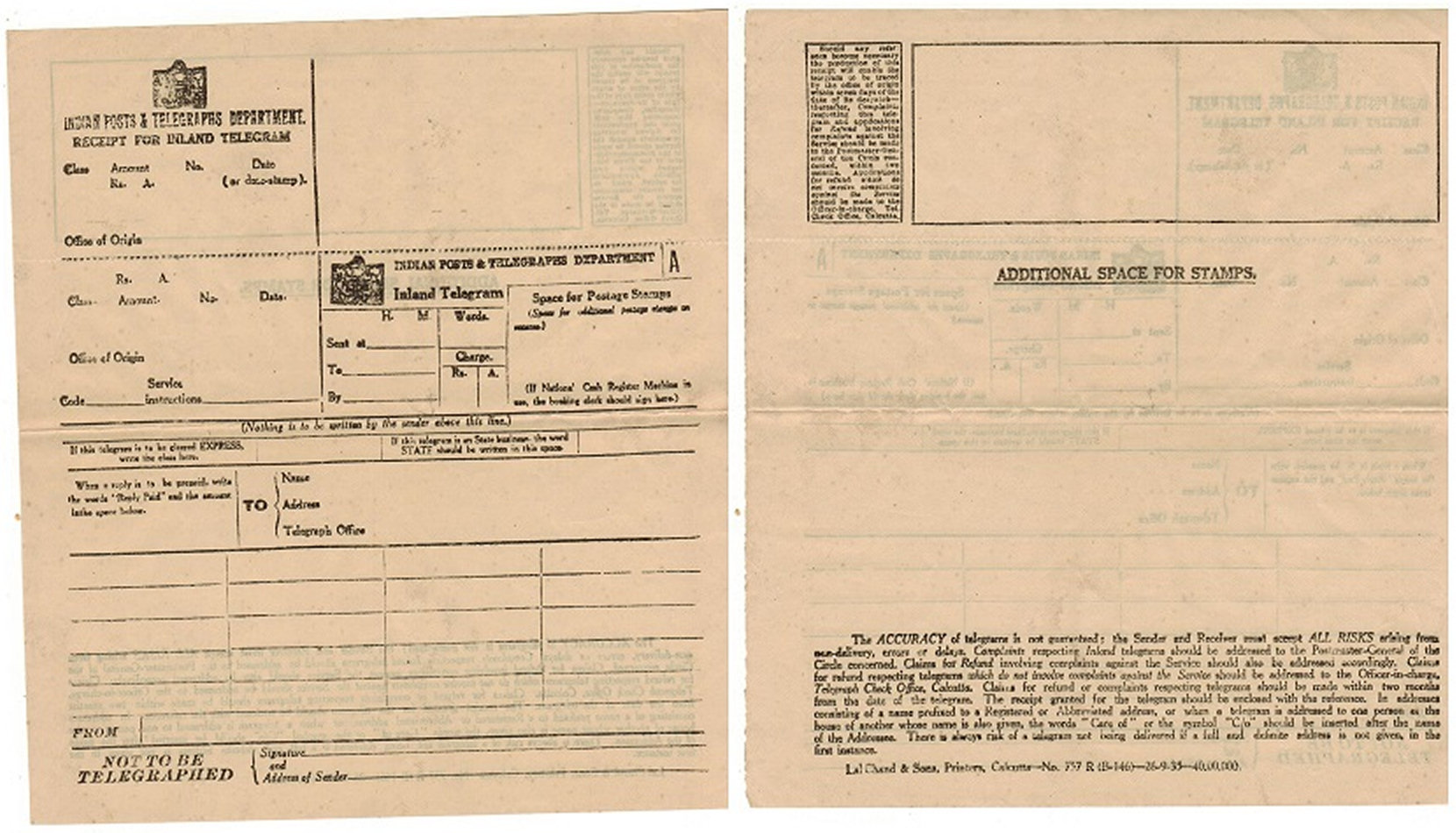 Form A unused 26-9-35
