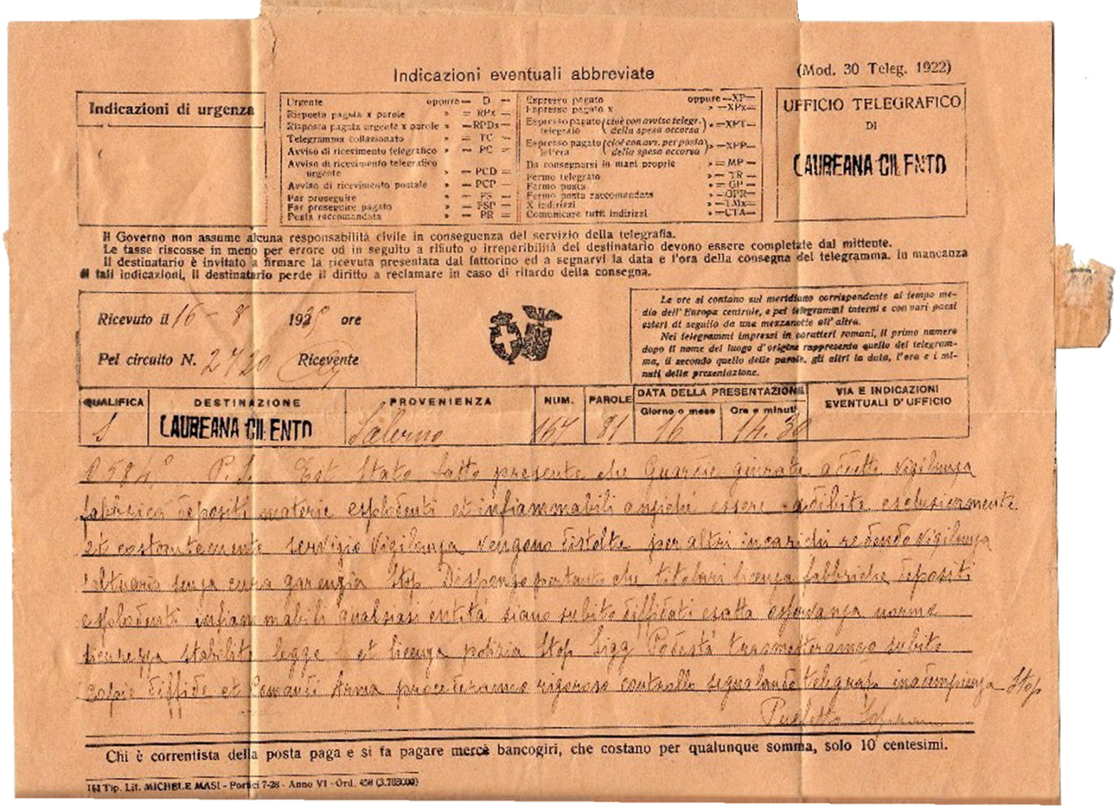Mod 30, 1922