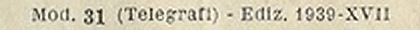 Mod. 31 - 1945 - top imprint