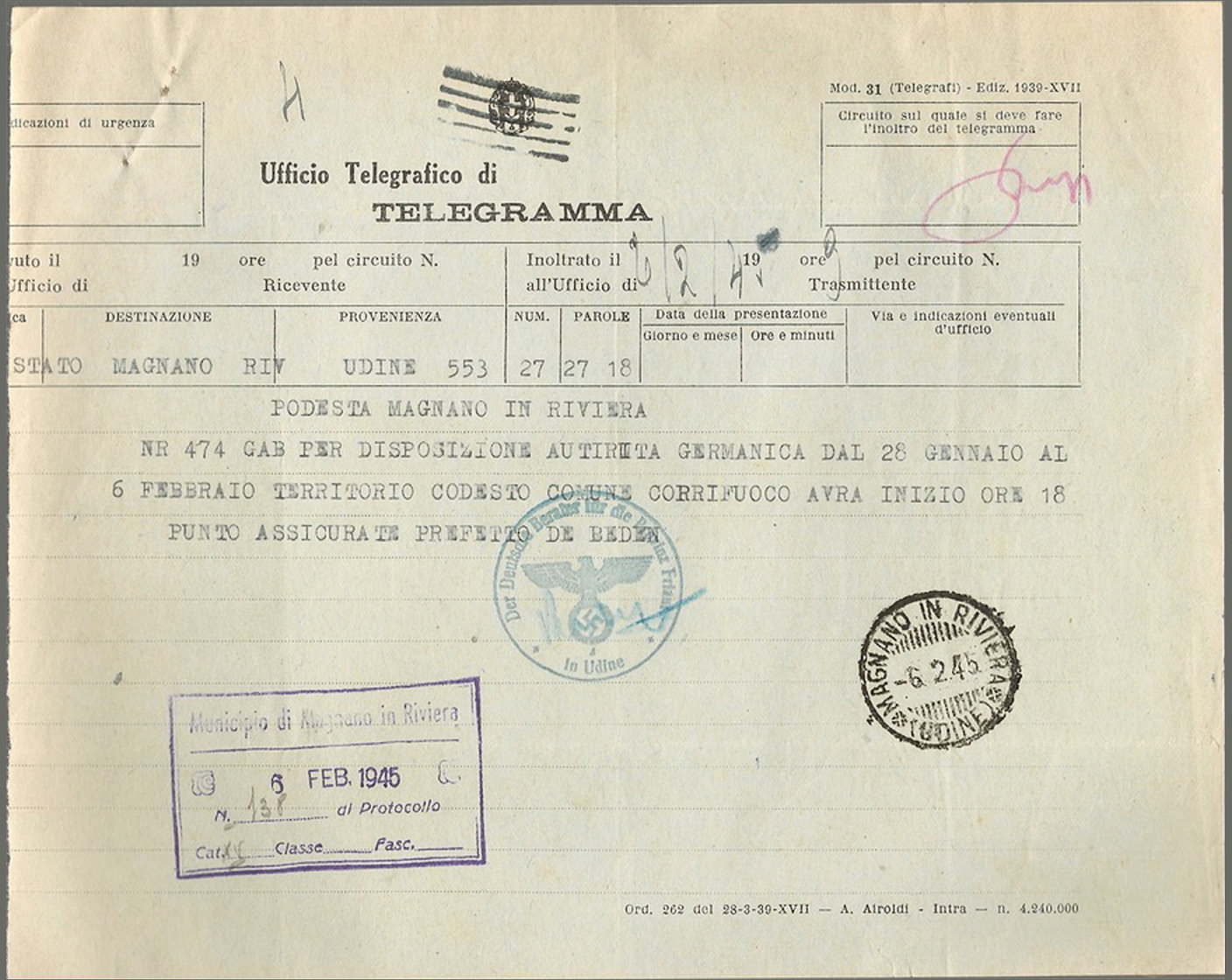Mod. 31 - 1945