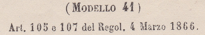 Italian Telegram used 1868 - detail