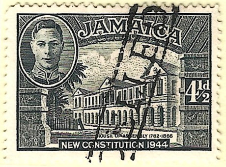 Telegraph KGVI, 1945-6, 4½d - 7mm