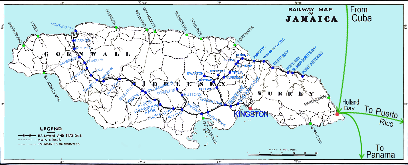 Jamaica-Map
