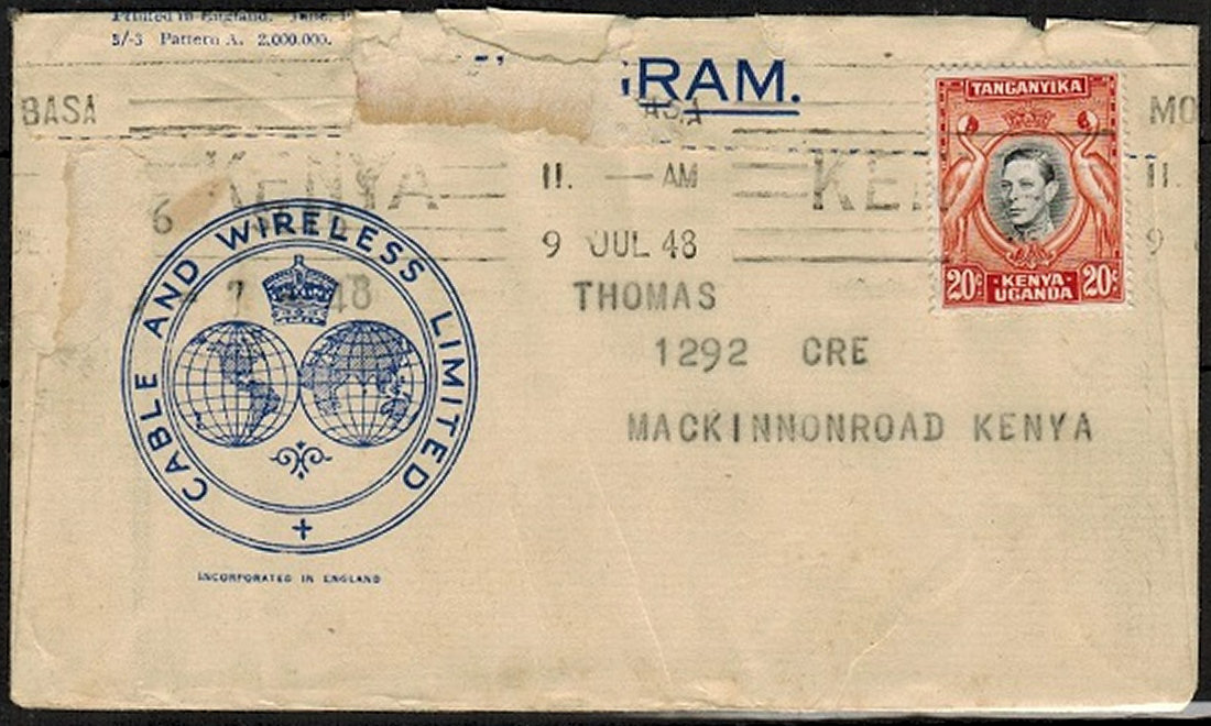 C & W. Kenya, Uganda Tanganyika 1948
