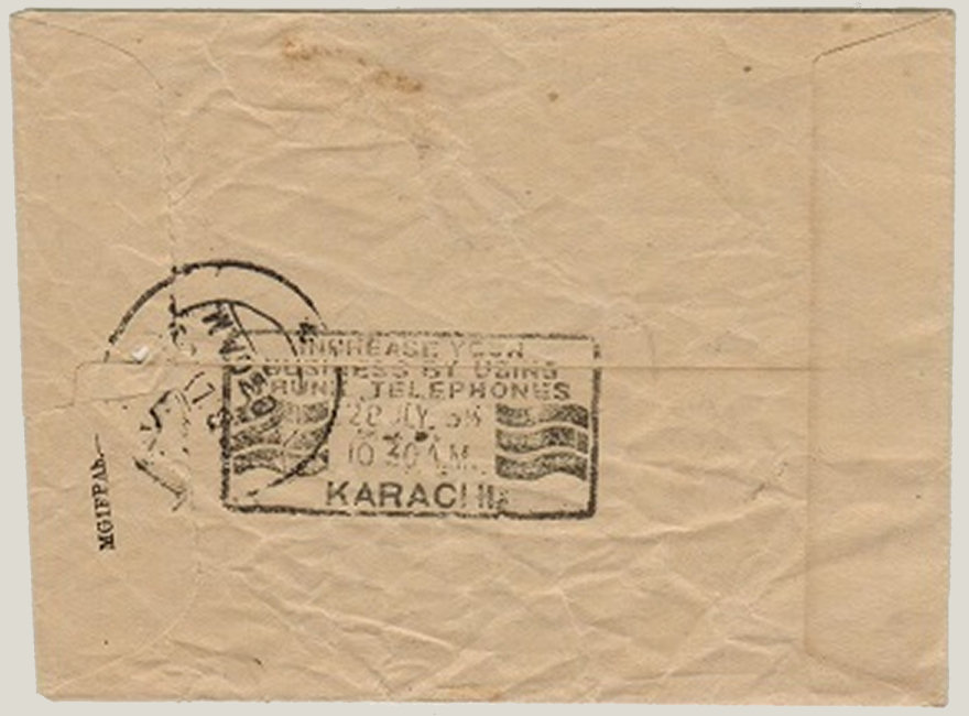 T.I.56 envelope 28 July 1935 - back