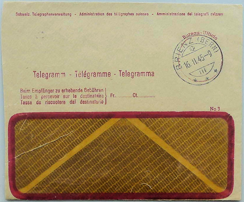 No.3 envelope used 1945