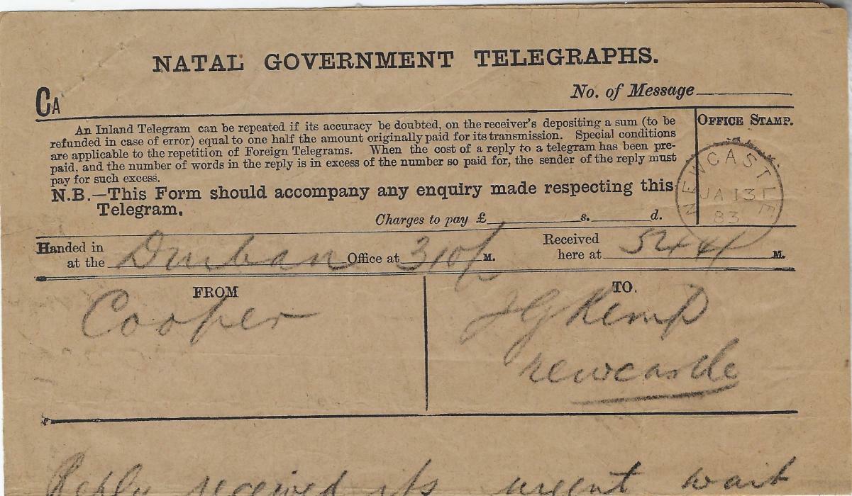 Natal Field Force 1883