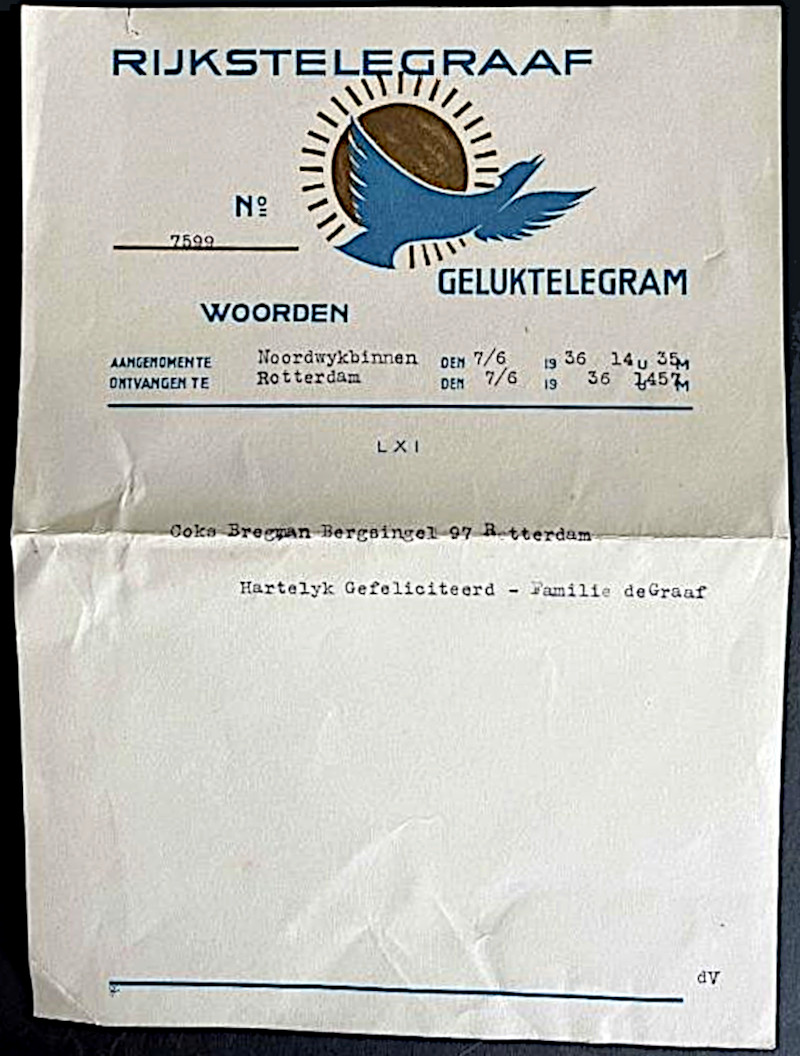 Telegram - LX1 1936