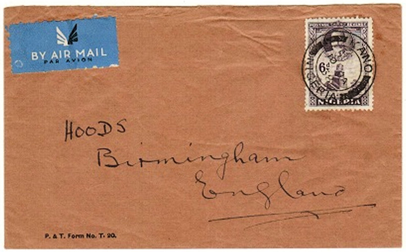 Form T20 Envelope - Back