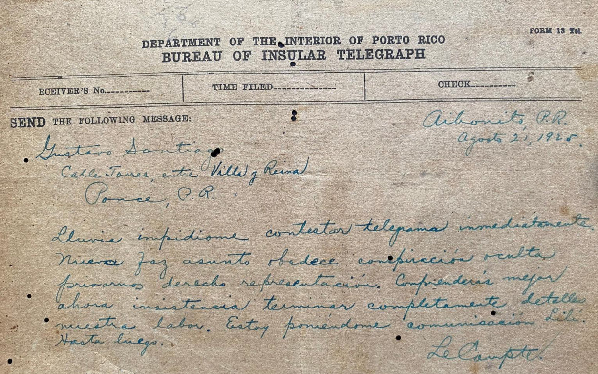 1925 Form 13 - front