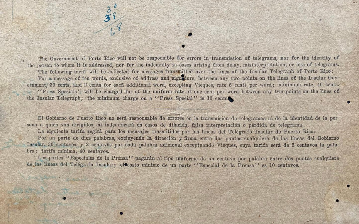 1925 Form 13 - back