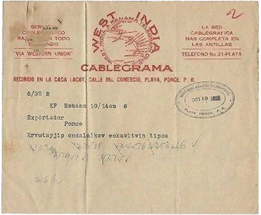 1906 Cablegram